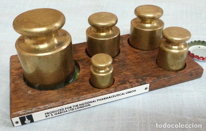 Antig&uuml;edades: Pesas originales en bronce. 6 piezas. - Foto 1