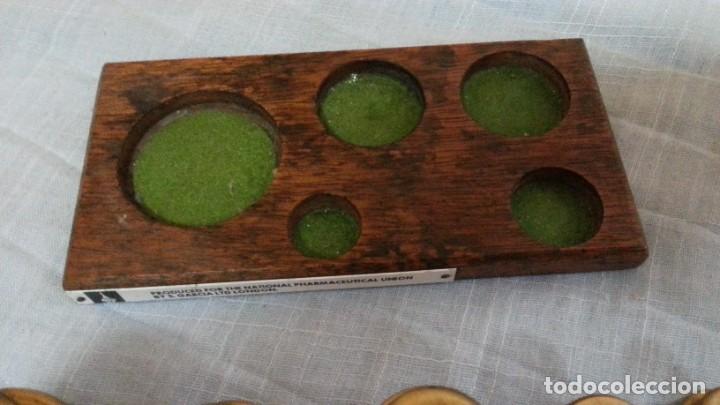 Antig&uuml;edades: Pesas originales en bronce. 6 piezas. - Foto 4