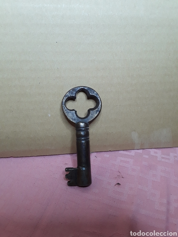 Antigüedades: Gran candado con su llave - Foto 7 - 245439580
