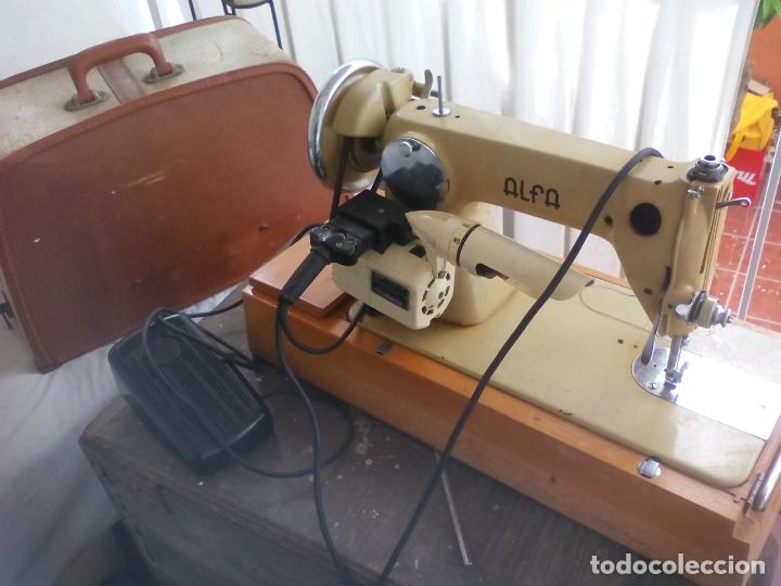 maquina de coser antigua eléctrica con ped - Comprar Máquinas Coser Antiguas Alfa en todocoleccion - 245900530
