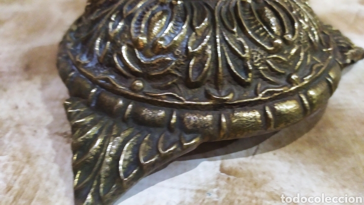 Antig&uuml;edades: Cenicero de Bronce con pie, macizo. - Foto 10