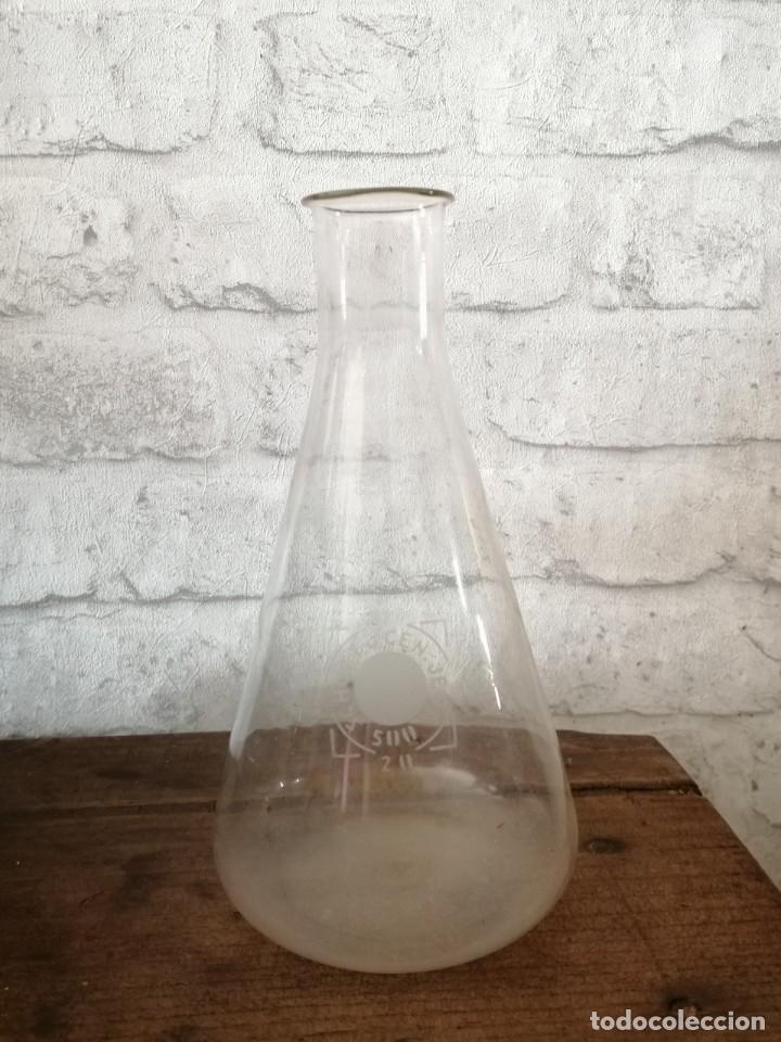 Antig&uuml;edades: Probeta de laboratorio Schottucen Jena 500-20. - Foto 1