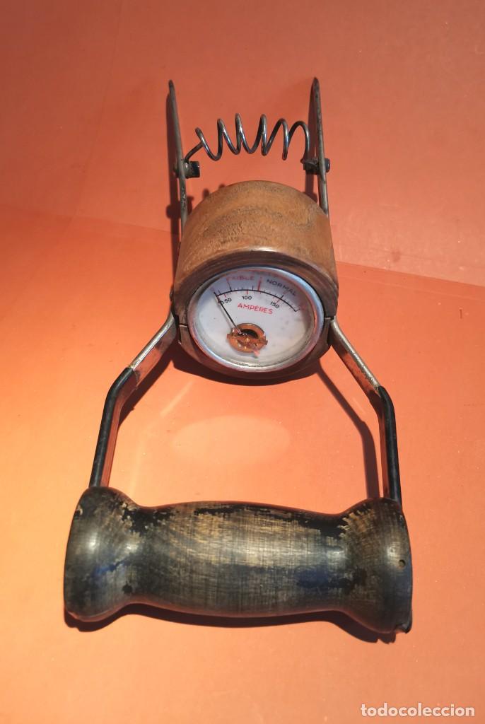 Antig&uuml;edades: AMPERIMETRO PARA BATERIAS. FRANCES - Foto 2