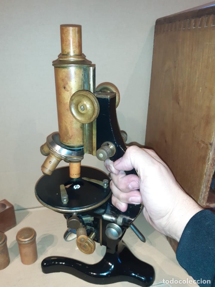 Antig&uuml;edades: Antiguo microscopio cient&iacute;fico - Foto 6