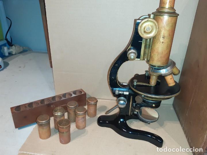 Antig&uuml;edades: Antiguo microscopio cient&iacute;fico - Foto 7