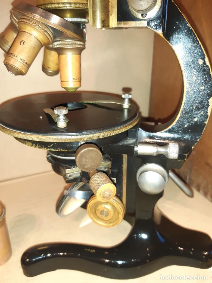Antig&uuml;edades: Antiguo microscopio cient&iacute;fico - Foto 11