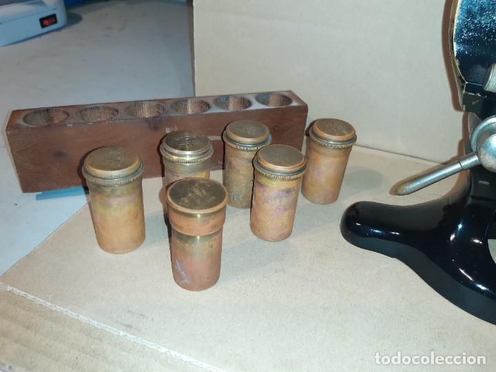 Antig&uuml;edades: Antiguo microscopio cient&iacute;fico - Foto 13