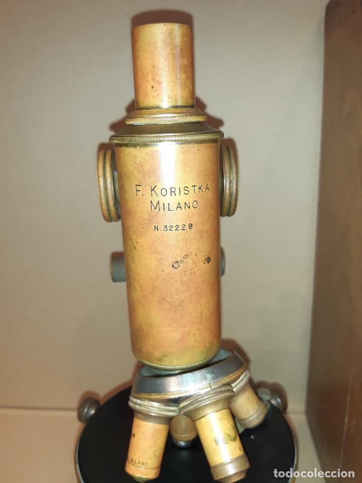 Antig&uuml;edades: Antiguo microscopio cient&iacute;fico - Foto 17