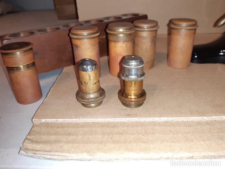 Antig&uuml;edades: Antiguo microscopio cient&iacute;fico - Foto 18