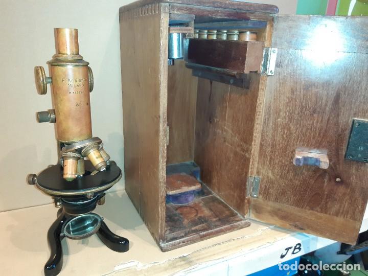 Antig&uuml;edades: Antiguo microscopio cient&iacute;fico - Foto 19