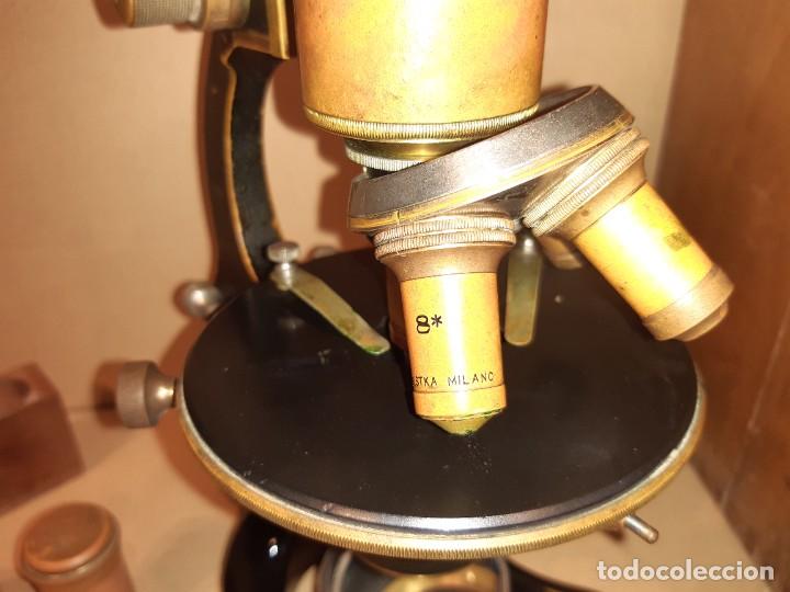 Antig&uuml;edades: Antiguo microscopio cient&iacute;fico - Foto 20