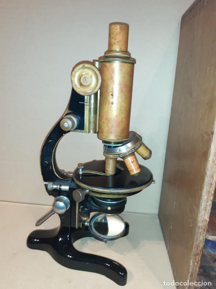 Antig&uuml;edades: Antiguo microscopio cient&iacute;fico - Foto 21