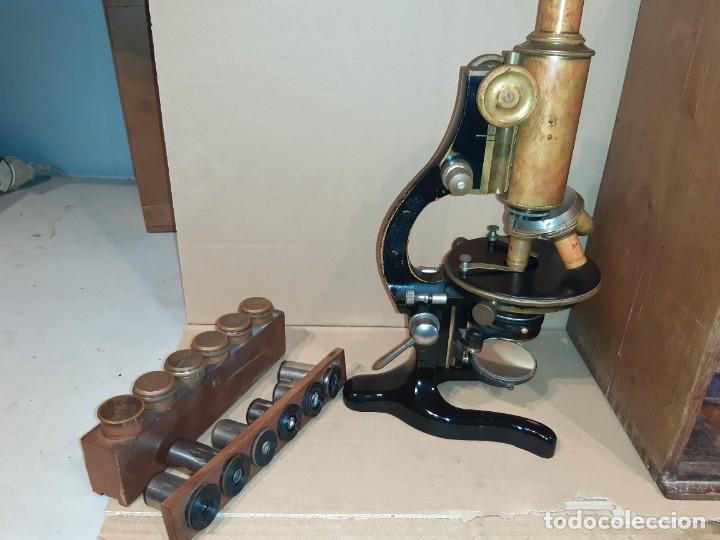 Antig&uuml;edades: Antiguo microscopio cient&iacute;fico - Foto 23