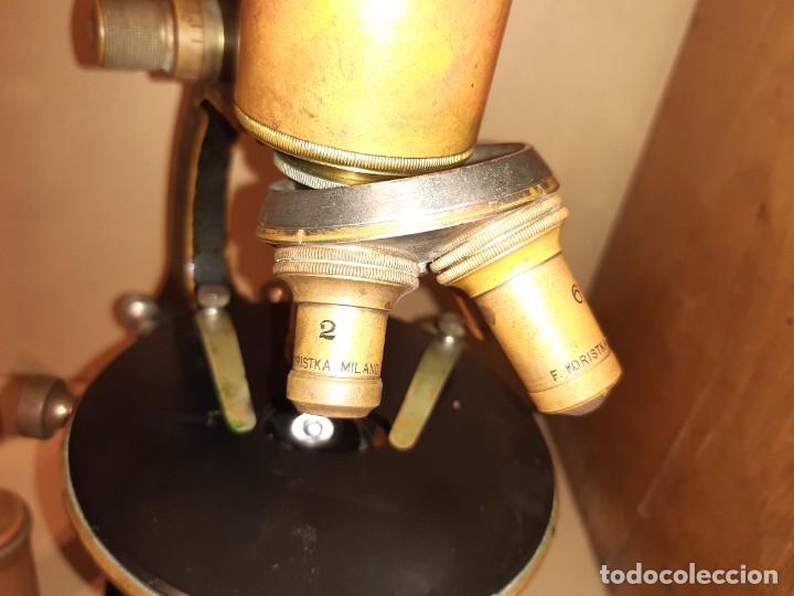 Antig&uuml;edades: Antiguo microscopio cient&iacute;fico - Foto 24