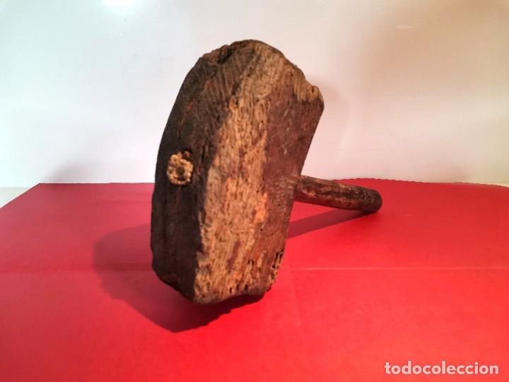 Antig&uuml;edades: MAZO DE MADERA - Foto 2