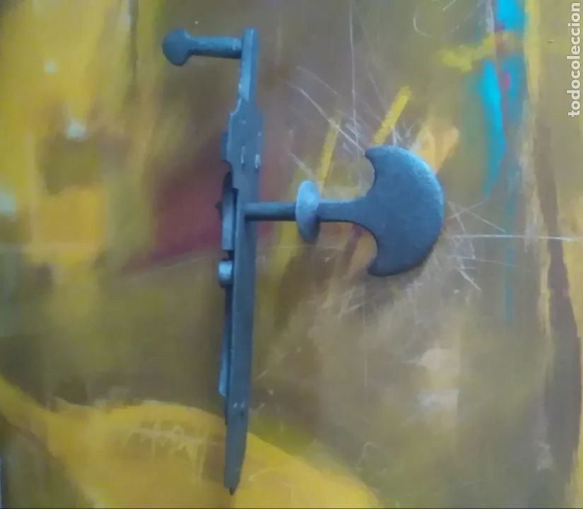 Antig&uuml;edades: Cerrojo antiguo de hierro forjado - Foto 6