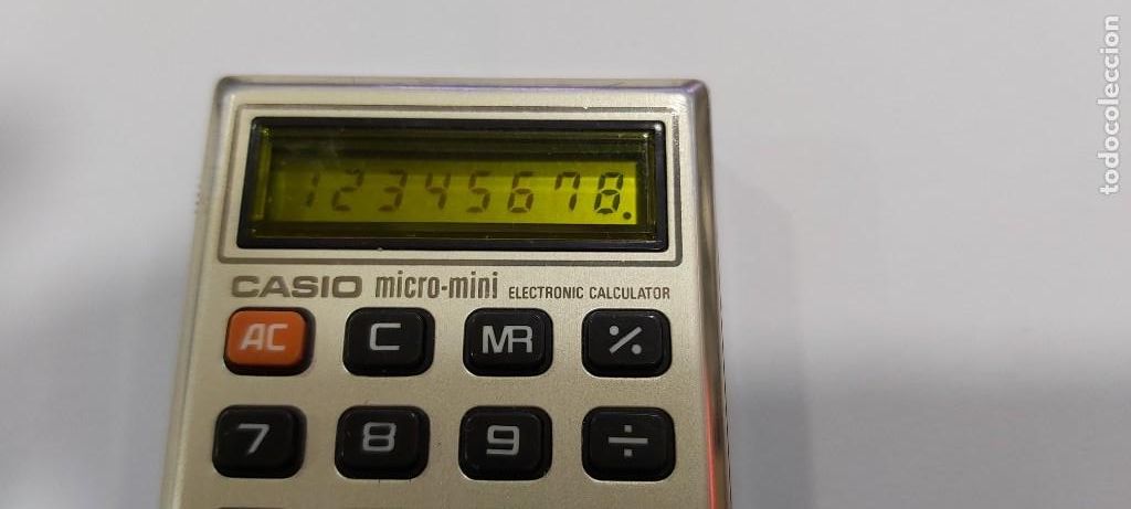 Antig&uuml;edades: ANTIGUA CALCULADORA CASIO MICRO MINI FUNCIONANDO - Foto 1