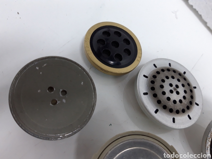 Tel&eacute;fonos: Lote de 6 auricular y micro de telefonos antiguos. - Foto 2