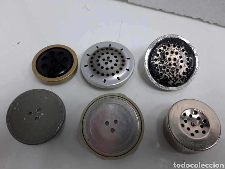 Tel&eacute;fonos: Lote de 6 auricular y micro de telefonos antiguos. - Foto 1