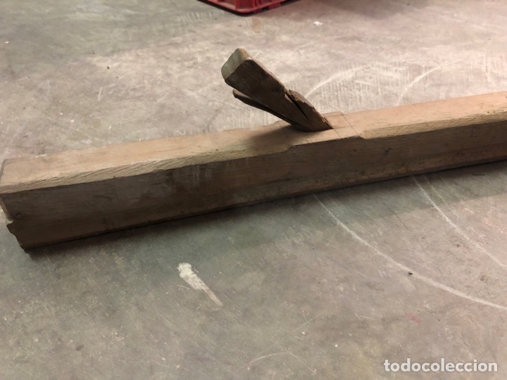 Antig&uuml;edades: Cepillo garlopa carpintero 52cm - Foto 2