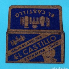 Antigüedades: FUNDA HOJA DE AFEITAR. EL CASTILLO. 0,60 PTAS. HIJOS DE R. ROJO. VILAFRANCA DE PANADÉS.