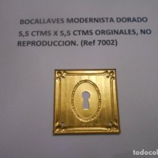 Antigüedades: BOCALLAVES MODERNISTA DORADO ORGINAL. Lote 249201900