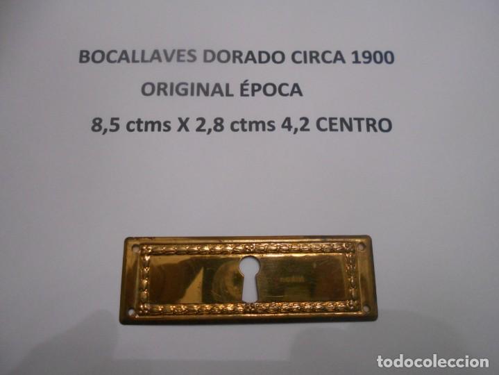 Antig&uuml;edades: BOCALLAVES DORADO CIRCA 1900 - Foto 1