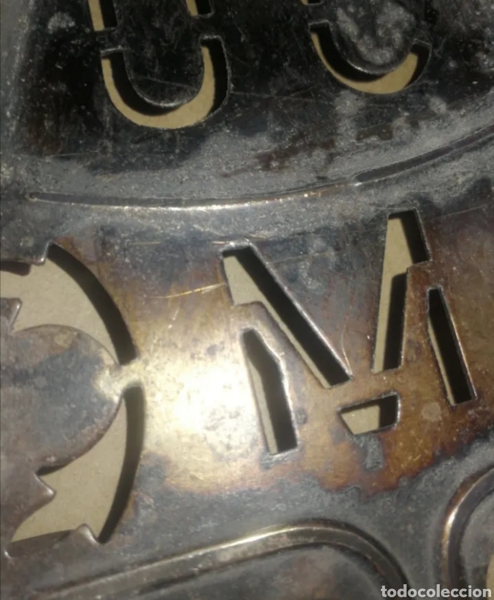 Antig&uuml;edades: SOPORTE PLANCHA ANTIGUO BRONCE, 23 CM. - Foto 2