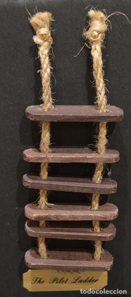 Antig&uuml;edades: LOTE DE NUDOS MARINEROS Y COMPLEMENTOS PARA CUADRO O DIORAMA - Foto 18