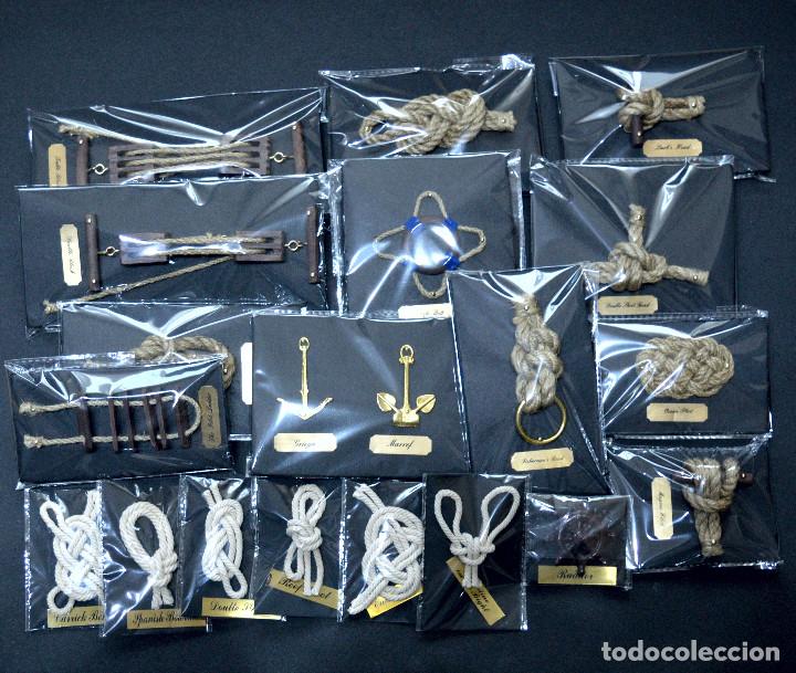 Antig&uuml;edades: LOTE DE NUDOS MARINEROS Y COMPLEMENTOS PARA CUADRO O DIORAMA - Foto 12