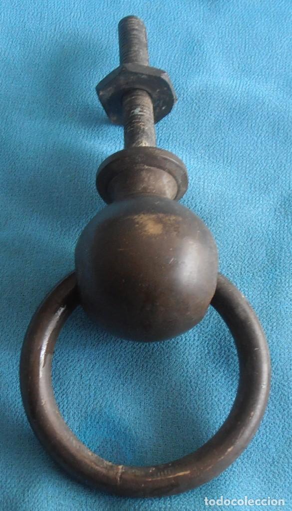 Antig&uuml;edades: TIRADOR, POMO DE BRONCE DE BARCO - Foto 3
