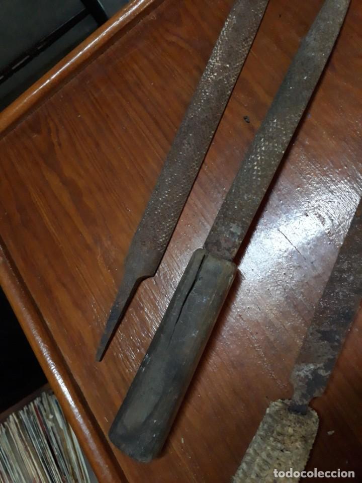 Antig&uuml;edades: LOTE DE 3 LIMAS Y TRENCHA CARPINTER&Iacute;A - Foto 4
