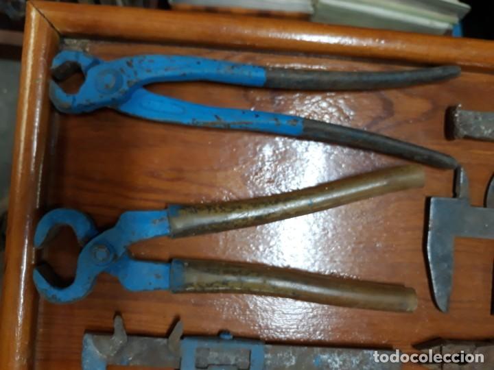Antig&uuml;edades: LOTE 15 HERRAMIENTAS HERRERO ANTIGUO - Foto 4