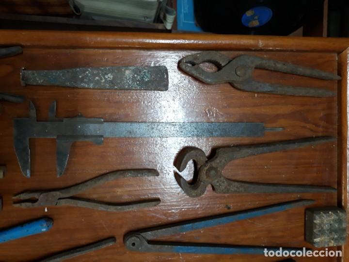 Antig&uuml;edades: LOTE 15 HERRAMIENTAS HERRERO ANTIGUO - Foto 5