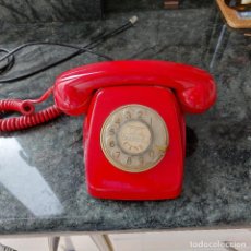 Teléfonos: TELÉFONO DE LOS AÑOS 60-70 HERALDO SOBREMESA COLOR ROJO(ESTA PINTADO) MADE SPAIN. Lote 267189299