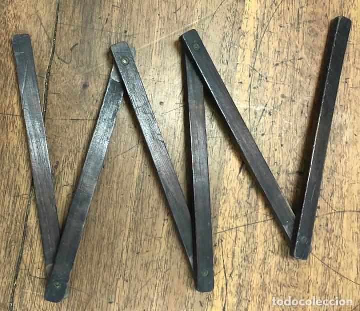 Antig&uuml;edades: ANTIGUA REGLA PLEGABLE EN MADERA - Foto 2