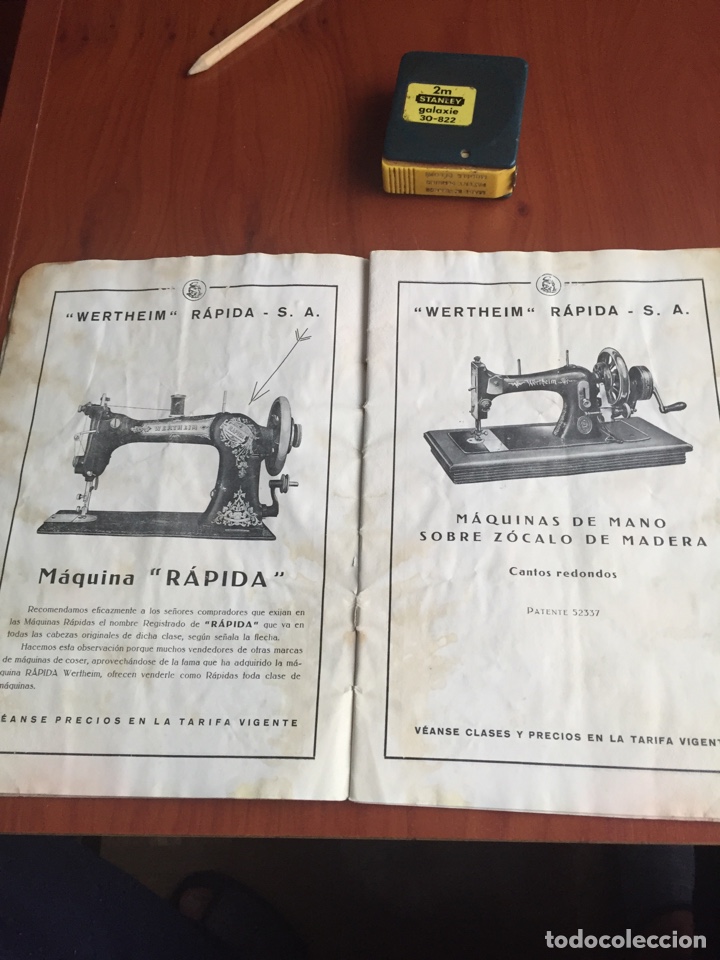 Antigüedades: Catálogo máquinas de coser wertheim - Foto 3 - 252518305