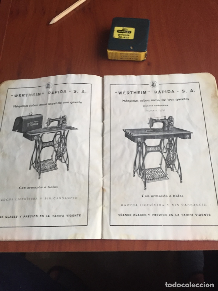 Antigüedades: Catálogo máquinas de coser wertheim - Foto 4 - 252518305