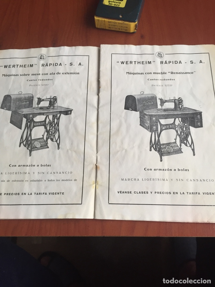 Antigüedades: Catálogo máquinas de coser wertheim - Foto 5 - 252518305