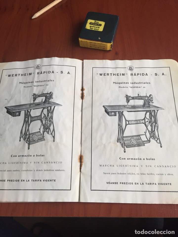 Antigüedades: Catálogo máquinas de coser wertheim - Foto 6 - 252518305
