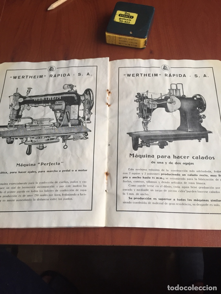 Antigüedades: Catálogo máquinas de coser wertheim - Foto 7 - 252518305