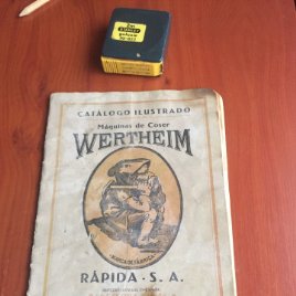 Catálogo máquinas de coser wertheim
