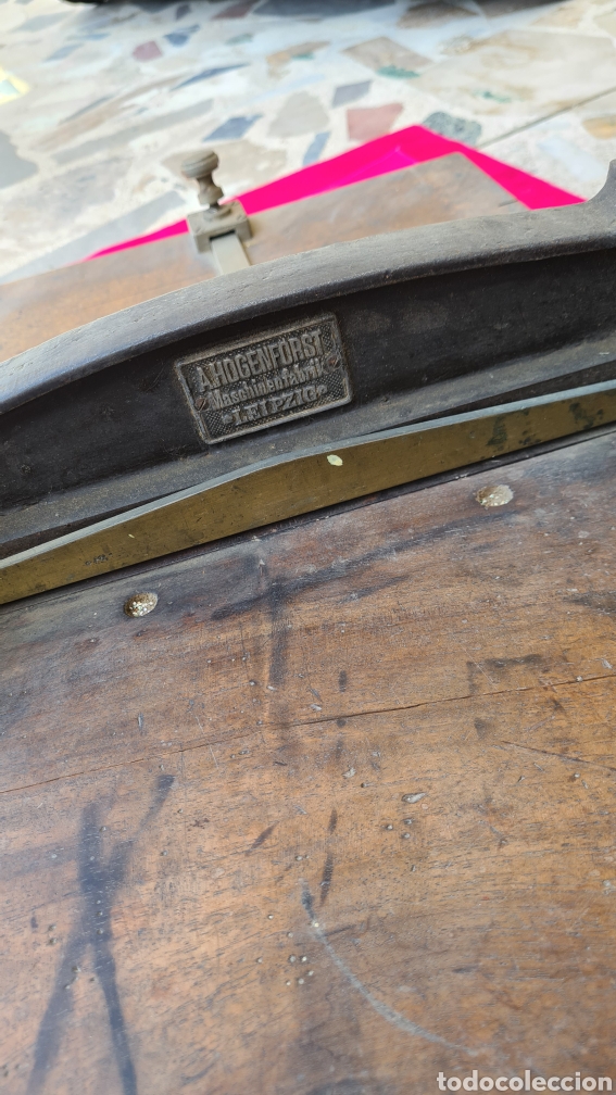 Antig&uuml;edades: MAQUINA DE PERFORAR MUY RARA LEIPZIG - Foto 2