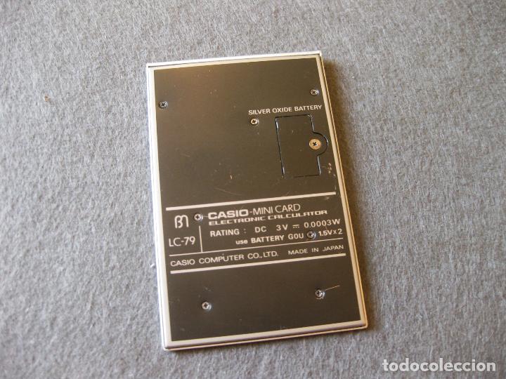 Antig&uuml;edades: CALCULADORA CASIO LC-79 SIN PROBAR - Foto 2