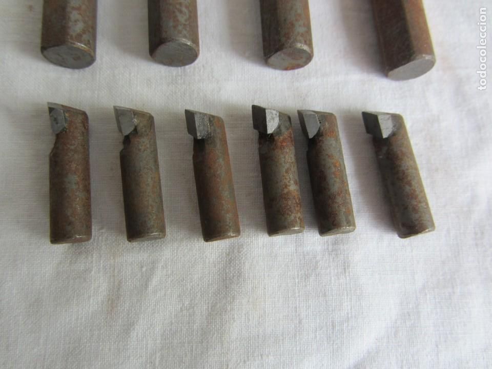 Antig&uuml;edades: 10 puntas de herramientas de tornero - Foto 5