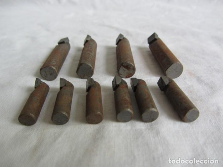 Antig&uuml;edades: 10 puntas de herramientas de tornero - Foto 7