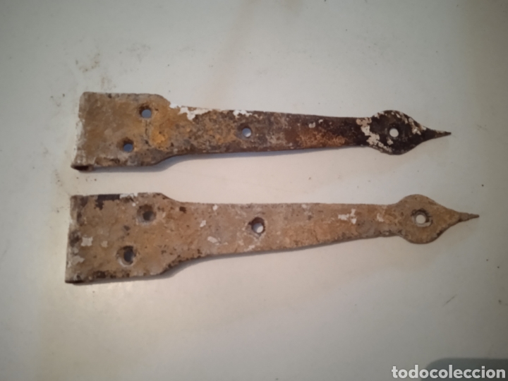 Antig&uuml;edades: Pareja de bisagras antiguas forja - Foto 2