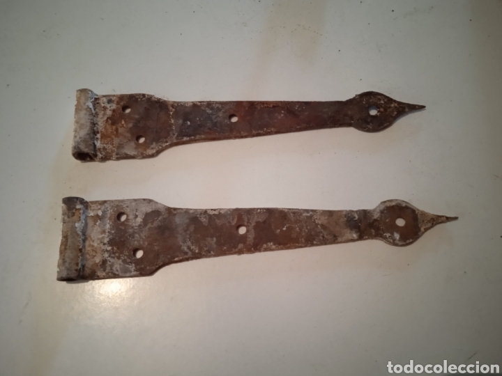 Antig&uuml;edades: Pareja de bisagras antiguas forja - Foto 1