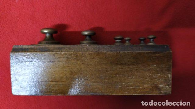 Antig&uuml;edades: ANTIGUO JUEGO DE PESAS FRANCES - Foto 4