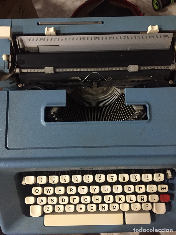 Antig&uuml;edades: M&aacute;quina de escribir Olivetti Studio 46 con funda-caj&oacute;n - Foto 2